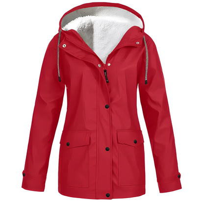 Elsa | Stylish & Warm Fleece-lined Rain Coat