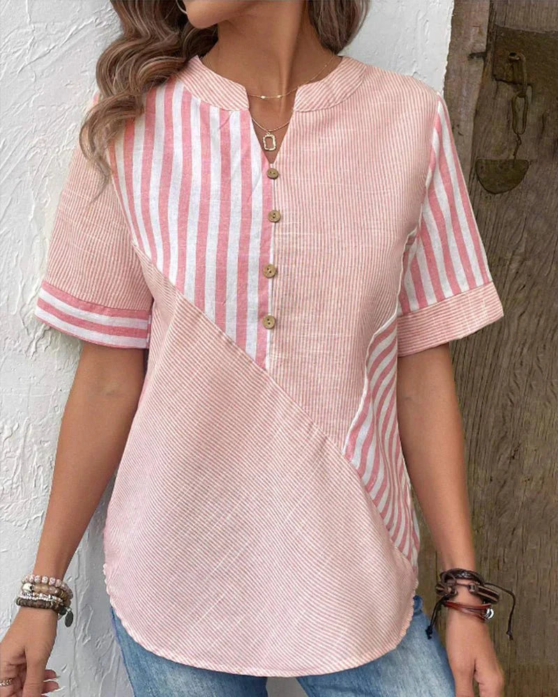 Lilly | Soft Striped Blouse