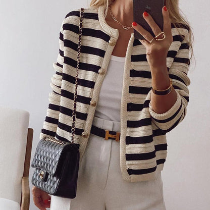 LORRAINE | TIMELESS STRIPED CARDIGAN