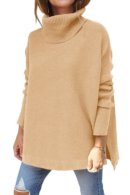 Violet | Turtleneck Tummy Covering Sweater