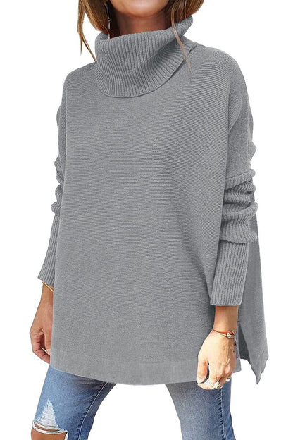 Violet | Turtleneck Tummy Covering Sweater