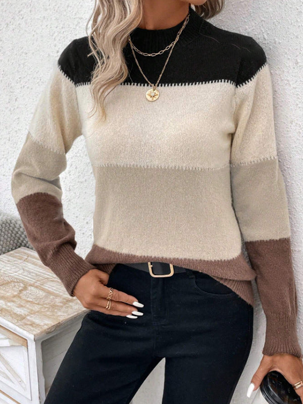 MARCELLA | CONTRAST KNIT SWEATER