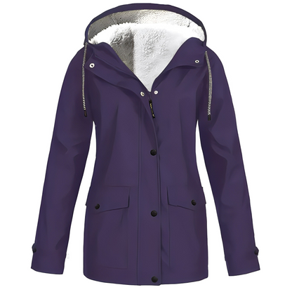 Elsa | Stylish & Warm Fleece-lined Rain Coat