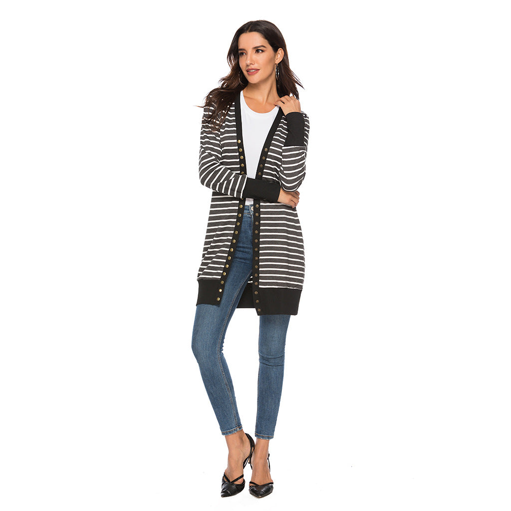 Agnes | Stylish Long Button Cardigan