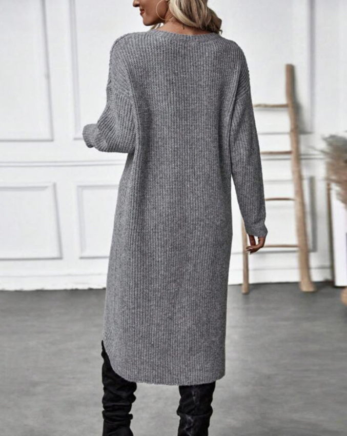 Grace | Sweater Knit Tummy Covering Dress