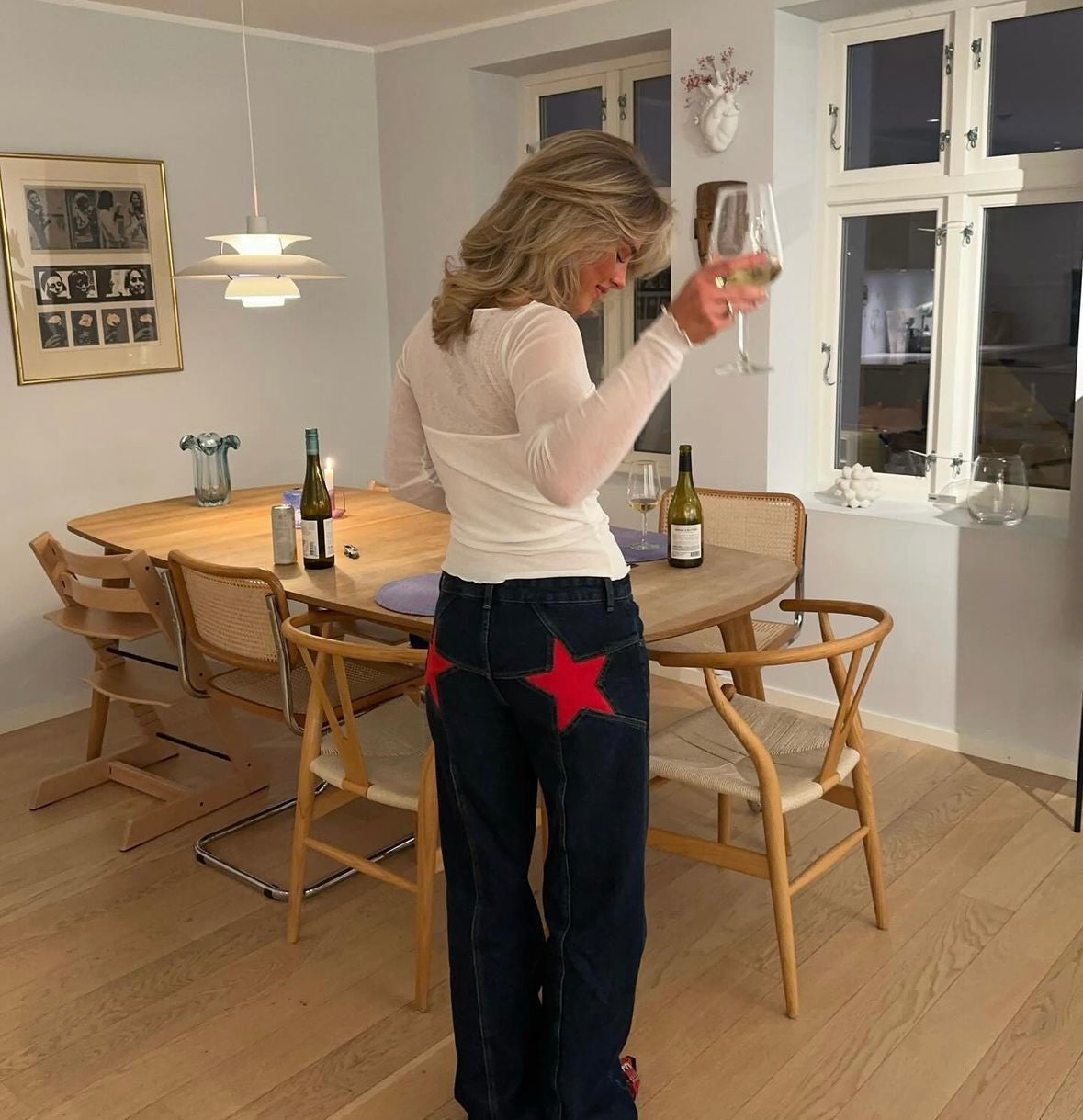 Lola Star Jeans - Oversized jeans with stars.