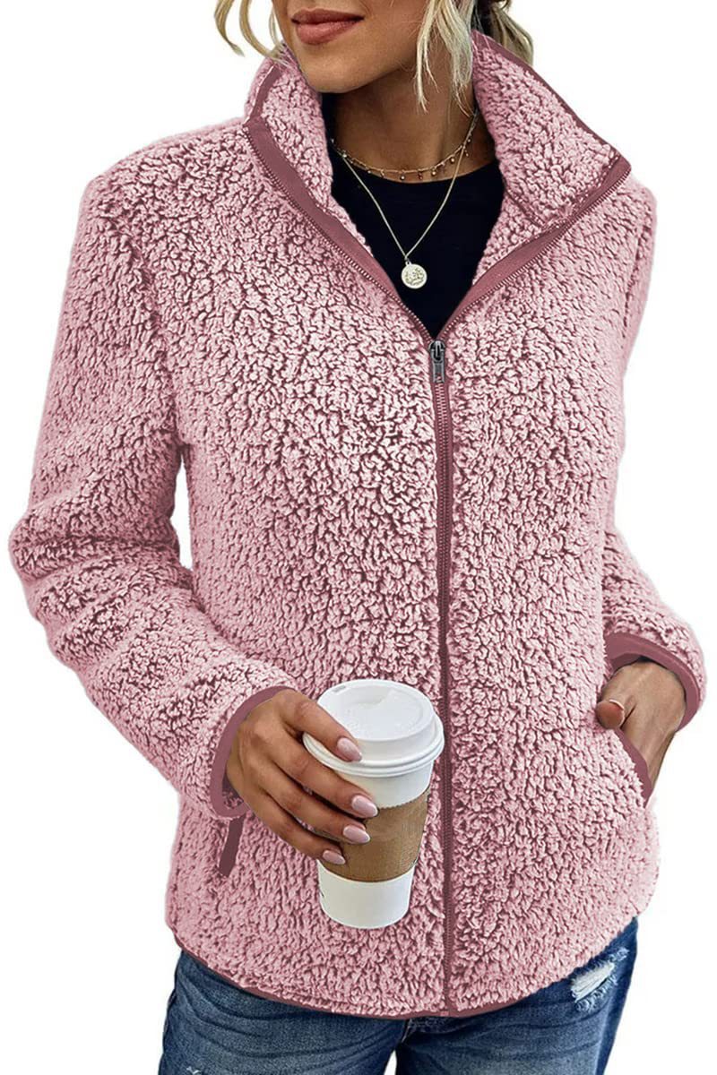 Sara | Plush Teddy Zip-Up Fleece