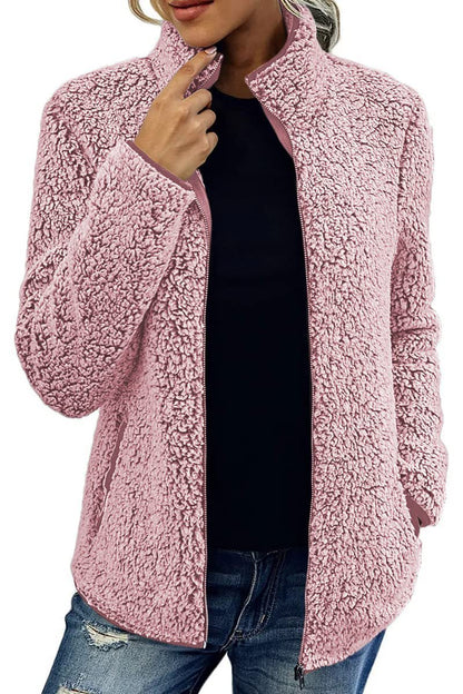 Sara | Plush Teddy Zip-Up Fleece