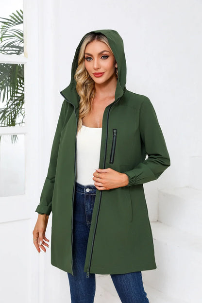 Cassie | Stylish Water Proof Long Rain Coat