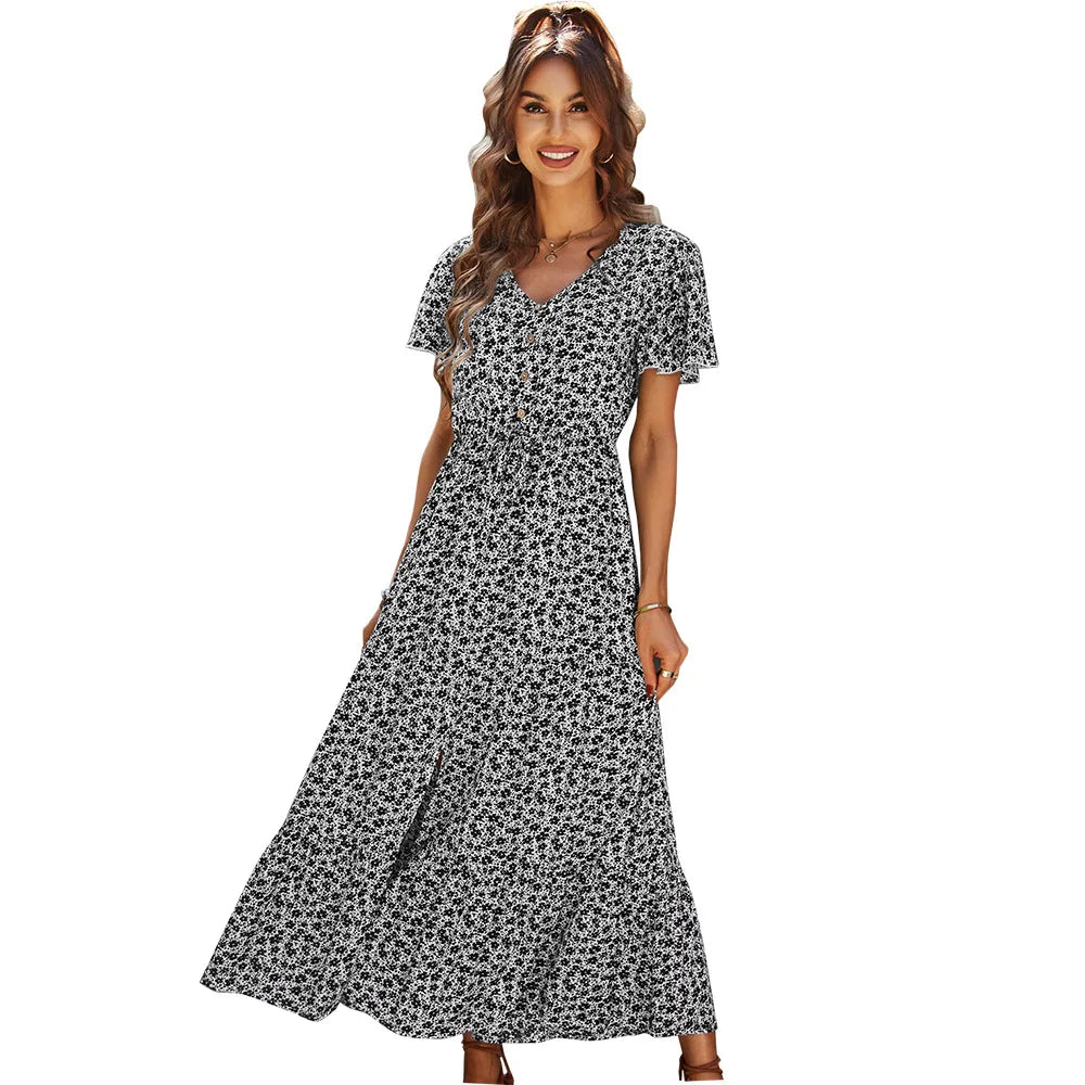 SADIE | Chic Tummy Covering Maxi Dress