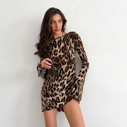 Maeve & Co™ - Leopard Print Mesh Maxi Dress