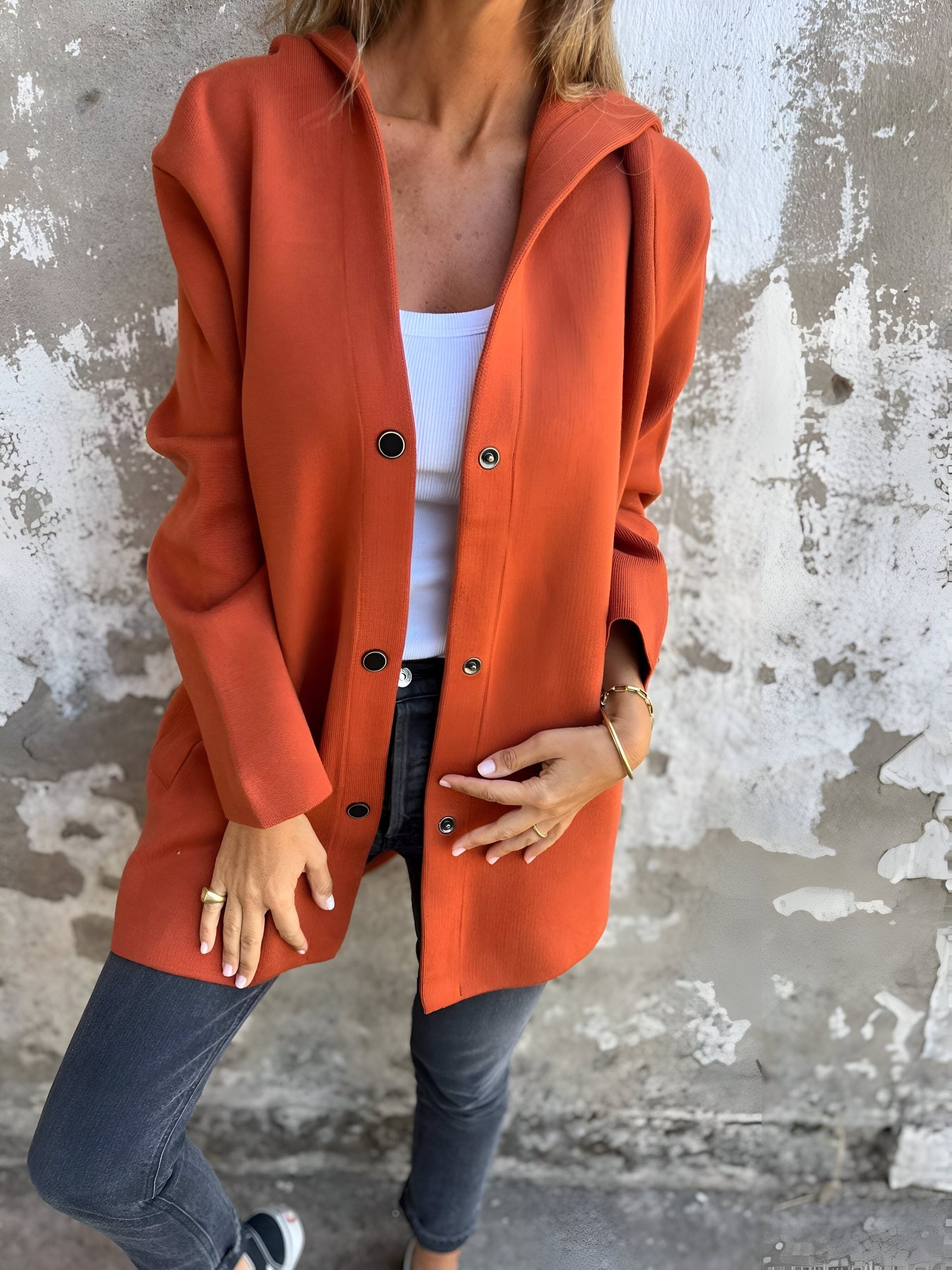 Charlotte | Casual hooded cardigan